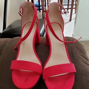 Sandals color red size 9.5